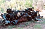 Exploded car