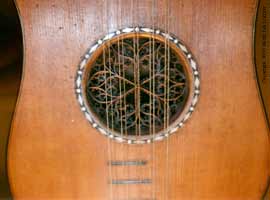 Stradivarius Guitar Closeup